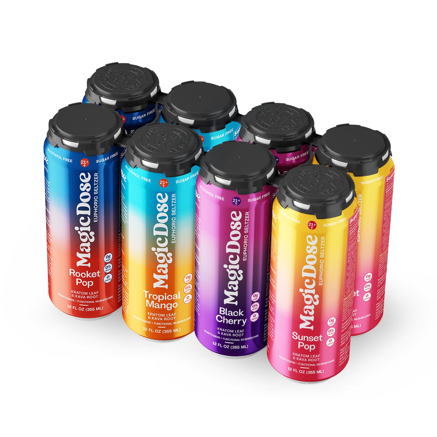 Tropical Mango Kava & Kratom Seltzer | Magic Dose Energy Drink